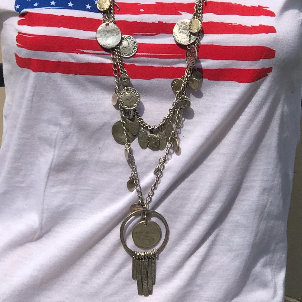 Beautiful Large Chico Statement Necklace Charms